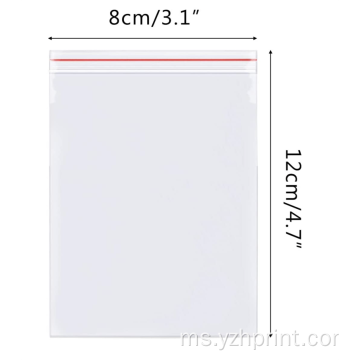 3x4 inci beg penyimpanan poli kecil